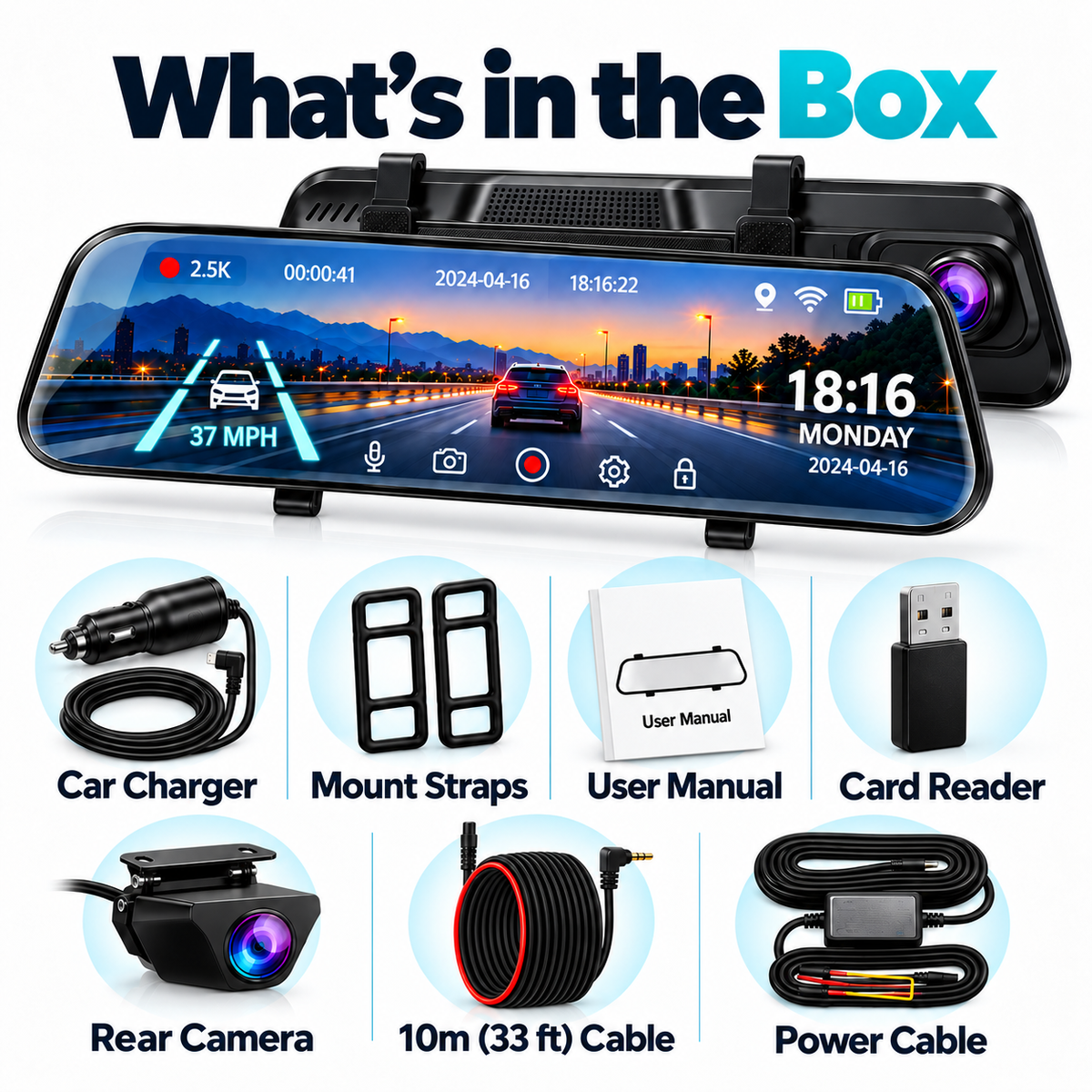 Vialume™ — Smart Mirror Dash Cam