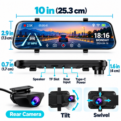 Vialume™ — Smart Mirror Dash Cam