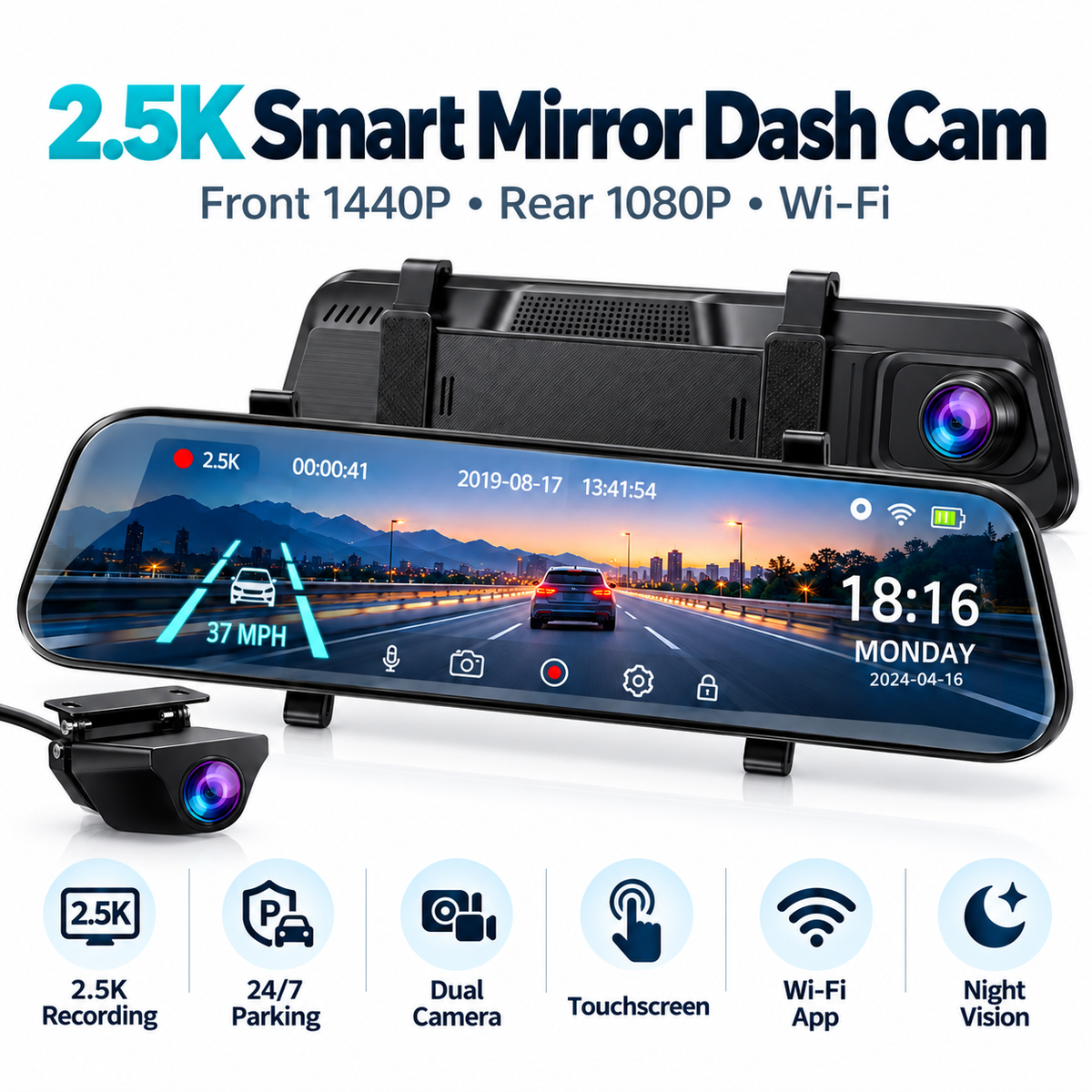 Vialume™ — Smart Mirror Dash Cam
